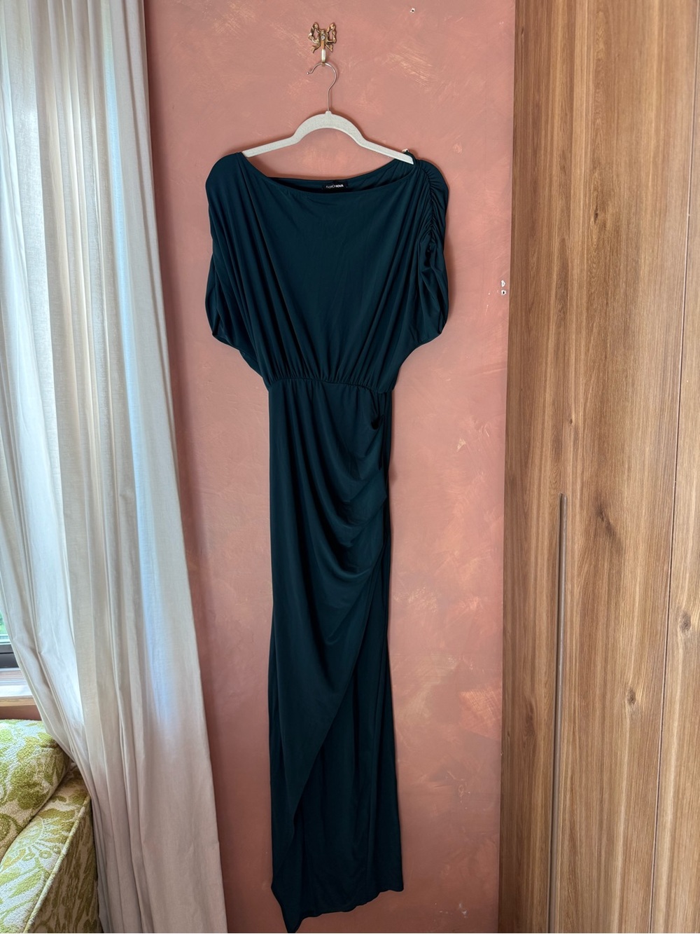 Elegant Maxi Dress with Drape Detail